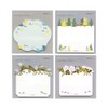 Sticky Paper Die Cutting [Foil Floral Print] Stylish Cute Message