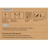 Hyoola 8" Beeswax Taper Candles - 8 Hour Burn Time