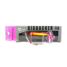 JACKALL Metal Jig, Big Backer Jig, 2.1 inches (54 mm), 0.7 oz (20 g), Akakin/Magma Wave Holo
