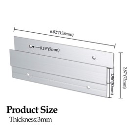 Zorfeter Z Hanger French Cleat Hanger 6 Inch - Mirror, Picture, Whiteboard, Headboard, Artwork Frames Wall Mounting Brackets - Z Bar Hanger Supports, 2 Pairs