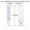 SATZOL 11W G24Q-3 GX24Q-3 LED Bulb, 4 Pin CFL LED