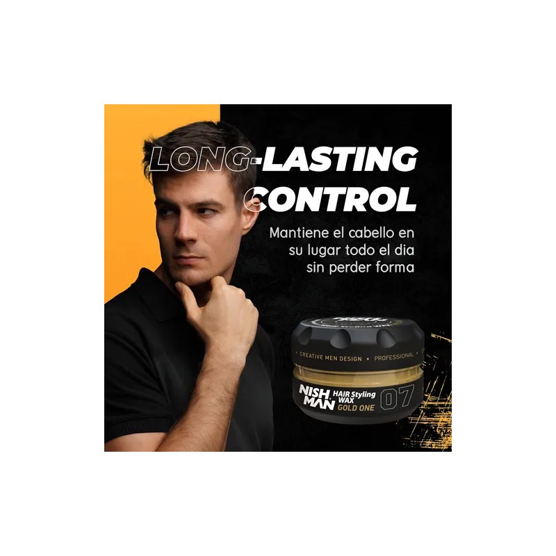 Hair Wax Nishman 07 Gold One Cera Para Peinar