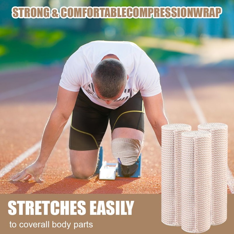 Premium Elastic Bandage Wrap 15cm x 4.5m Compression Bandages Wraps