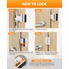 Anobeyi Portable Door Lock for Travel, Adjustable No Drilling Door