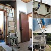 Telescopic Ladder 10.5ft 3.2M Extendable Aluminum Stepladder Lightweight Portable 330lb