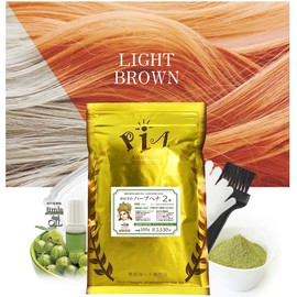 [Henna] kano子 ha-buhena Number 2 Color Light Brown [Organic Farming X Chemical Fully Free]