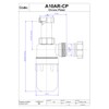 McAlpine A10AR-CP Chrome Plated Plastic Resealing Adjustable Inlet Bottle Trap-1.25