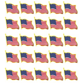 30Pcs American Lapel Pins Brooches - United States Pin for Travel Trading Souvenir