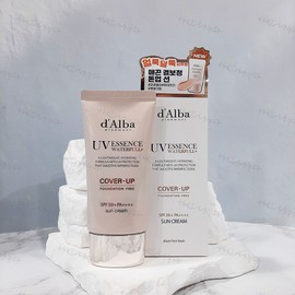 Dalva Waterful Tone-up Sun Cream Cover Up Beige Single Item Pore Irregular Cover Clear Face Cream Vegan Sun Cream / 달바 워터풀 톤업 선크림 커버 업 베이지 단품 모공 요철 커버 쌩얼크림 비건선크림