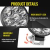 Jumpdy 2.5 inch LED Round Light Bar 2 Pcs, Work