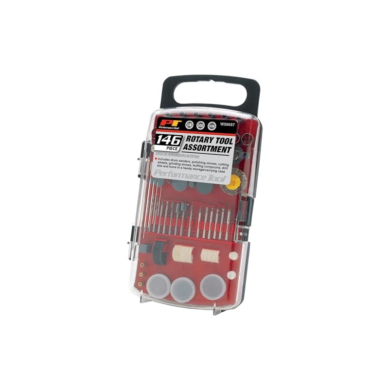 Performance Tool W50037 146pc Rotary Tool Stone Accessories Assortment for