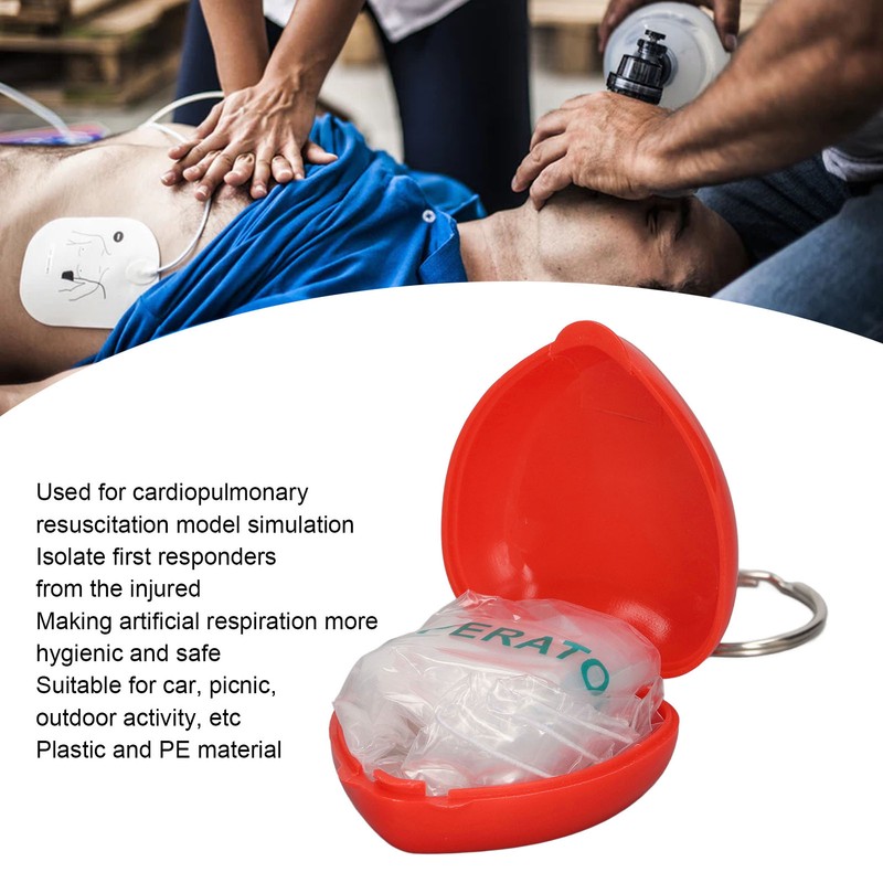 6pcs Cardiopulmonary Resuscitation Face Shield Portable Hygienic Pocket Facial Cover