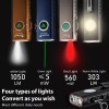 Trustfire X3 Rechargeable EDC Flashlight Magnet Torch , Red Light