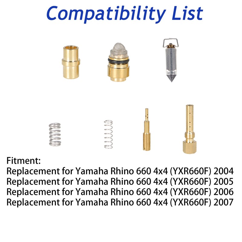 Silscvtt Carb Carburetor Repair Kit Replacement for Yamaha Rhino 660