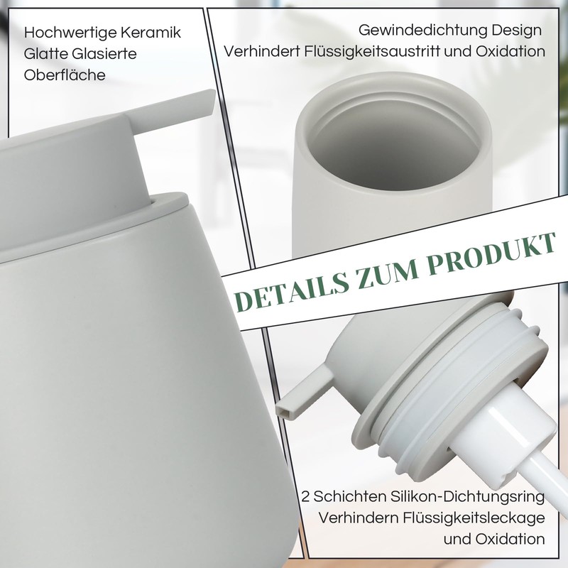 Bosilunlife Soap Dispenser (Grey Foam)