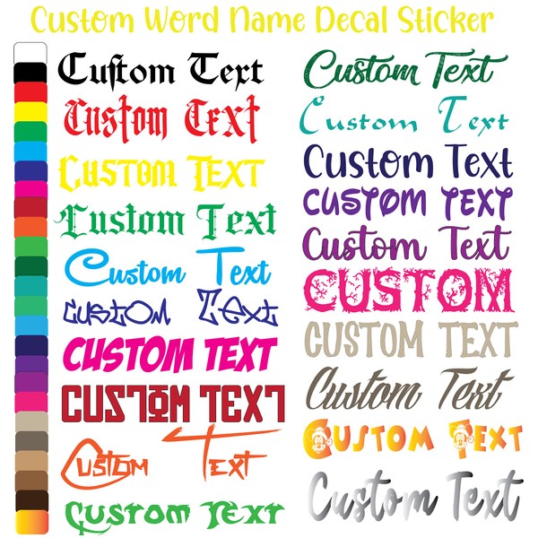 Personalized Custom Design Your Own Name - Boat, Automotive Windshield