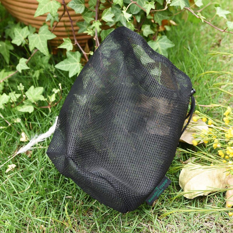 usharedo 5pcs Durable Drawstring Net Bag Storage Ditty Bag M