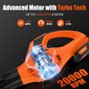 Leisch Life Cordless Leaf Blower,21V Handheld Electric Leaf Blower with