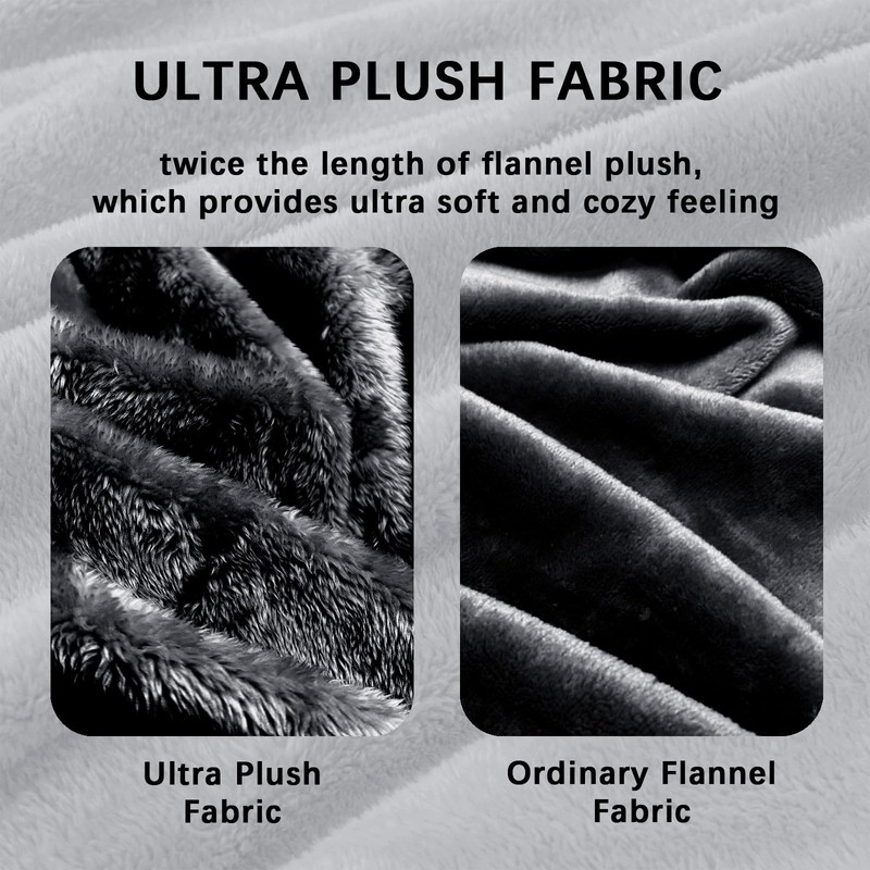 Whale Flotilla Cuddly Fluffy Blanket, Warm Fleece Blanket / Sofa