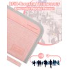 Looxmeer Passport Hanging Bag for Women Men Girls Kids, pink,