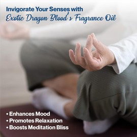 uh*Roh*Muh Premium Dragon's Blood Fragrance Oil - Exquisite Amber Woods & Floral Blend with Citrus & Vanilla, Long-Lasting Scent for Hair & Body Care, Scented Candles, Soaps and DIY Projects 16oz