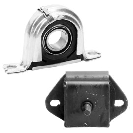 Midnight Autoparts Drive Shaft Center Support & Trans Mount 2PCS for Mazda B2200 1984 2.2L Diesel