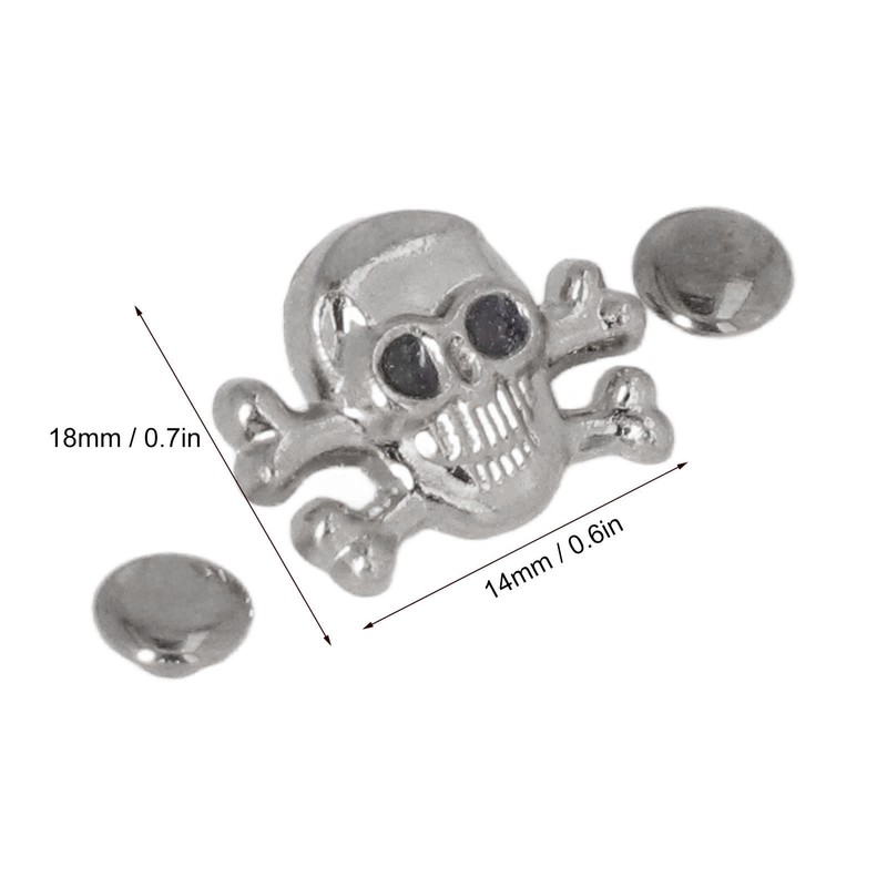 150 Sets DIY Skull Rivets Gothic Style Rustproof Exquisite Fines