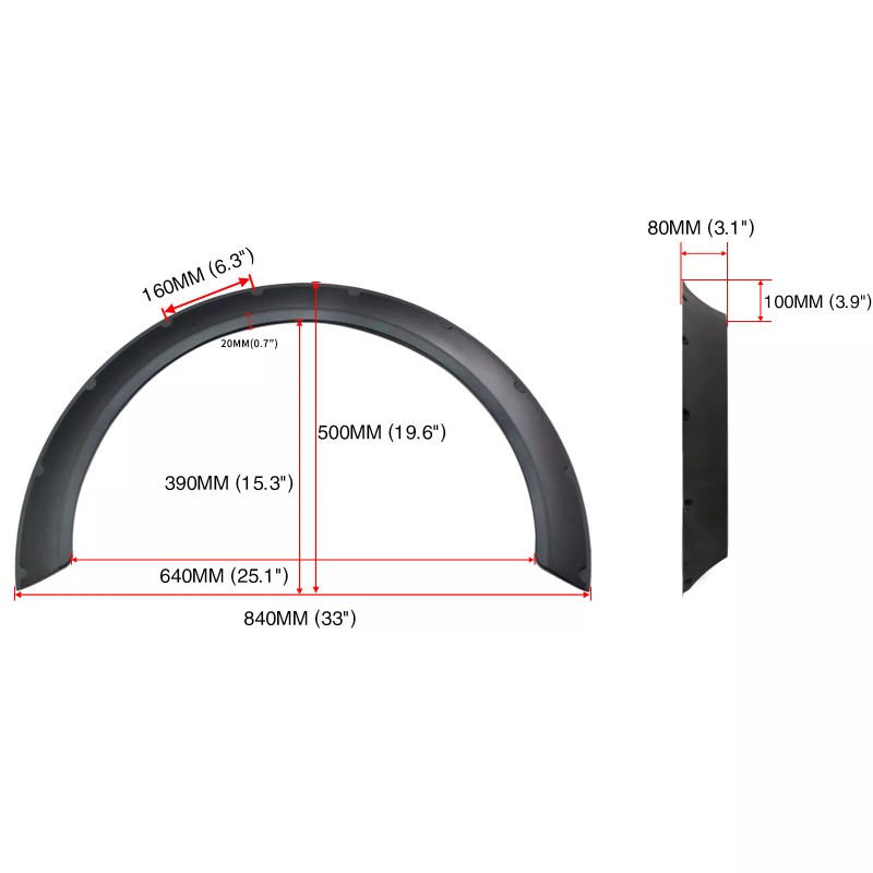 KEEPDSGN For Toyota Camry 4PCS Fender Flares Wide Body Kit