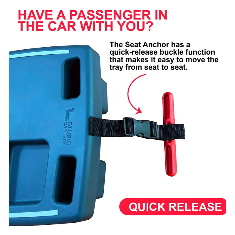 STUPID Car Tray - Seat Anchor - Security Belt for