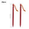 20pcs Tent Stakes V Shape Heavy Duty Tent Peg with