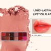 Paleta de Labios Colorida Maquillaje Labial Mate De Larga Duración
