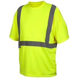 Pyramex Safety RTS2110NPXL RTS21NP Series T-Shirt Hi-Vis Lime - No Pocket - Size Extra Large