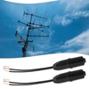 Create idea 4pcs 75-300 Ohm VHF/UHF/FM F-Head Antenna Transformer 17cm