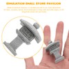 YARDWE 3 Pcs Decor Micro Landscape Pavilion Model Pavilion Desktop