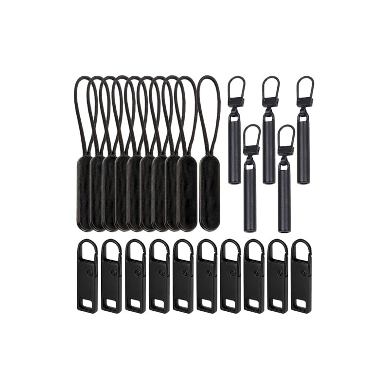 ESJNK 25pcs Zipper Pulls Chuck Pulls Nylon Cord Zipper Tabs