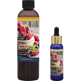 The Home of Fragrances - Set of 2 Bottles of Fragrance Oils - 2oz & 8oz (Very Berrys)
