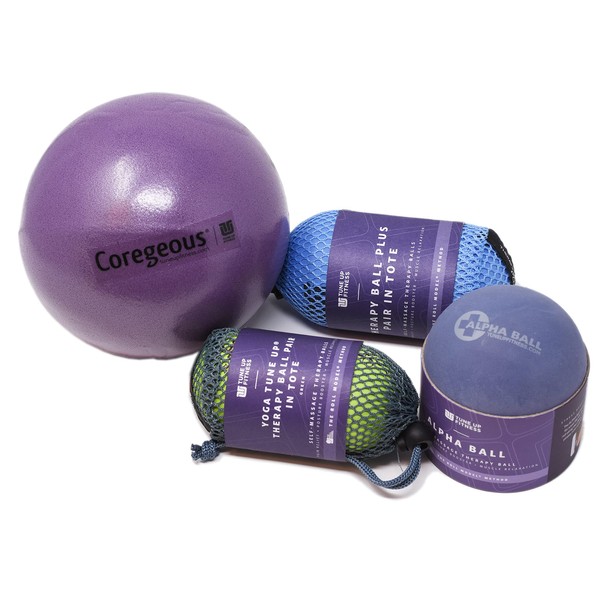 Yoga Tune Up Set of Various Ball Sizes and Colors - Original Tune up Balls, Plus Balls, Alpha Ball and Corgeous Ball with Coupon via email Any Simply Essential Solutions Item