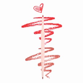 VavaSans Matte Lip Liner Mechanical Pencil Ultra-Blendable Ruby Red and Pink Dual Ended Two Color Retractable Lipliner Pigmented Smooth Creamy Textured Waterproof Smudge Proof Long Lasting Makeup