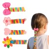 4Pcs Spiral Hair Ties, Multicolor Ponytail Holder