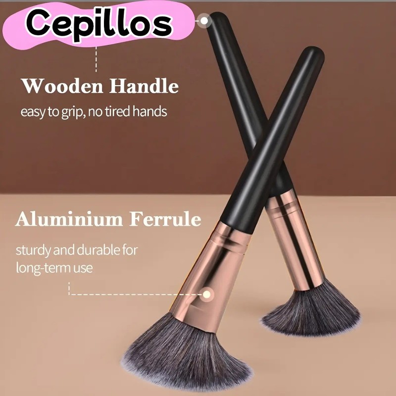 45pzs Brochas Maquillaje Base Profesional Kit Con Esponjas