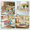 3 Pcs Easter Decorations, Wooden Easter Table Decorations, Happy Easter