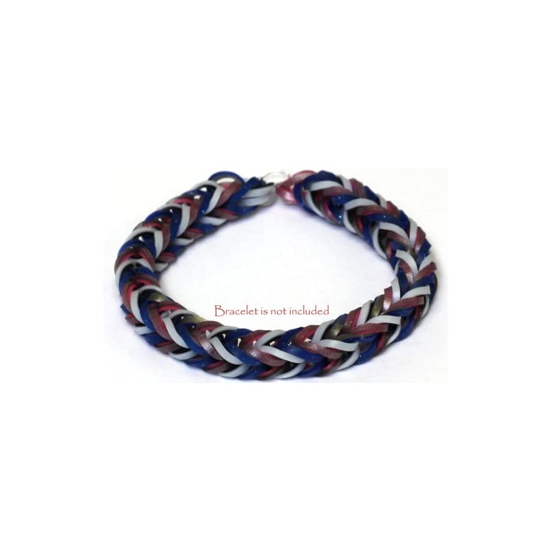 Rainbow Loom Dual Layer Bands, Zebra Stripe
