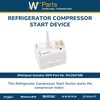 Whirlpool W11547180 OEM Refrigerator Compressor Start Device, White