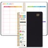 Student Planner 2026-2027, Black Spiral Academic Planner with Colorful Pages,