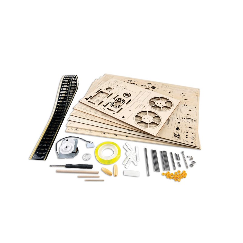 MindWare Gearjits Movie Projector – Wooden 3D Mechanical Model Kit
