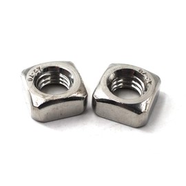 M4 Square Nut 304 Stainless Steel Thread Nut (Pack of 100)