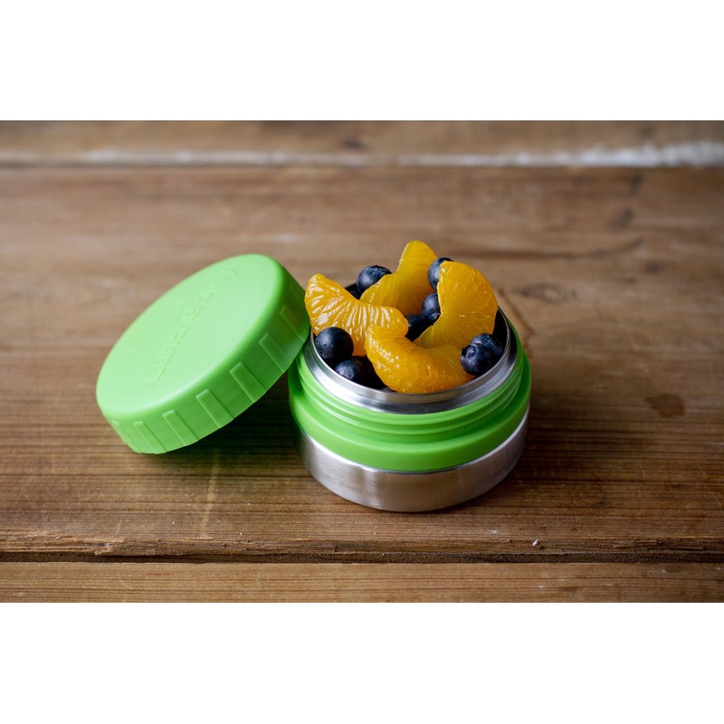 LunchBots Rounds Leak Proof 4 oz. Stainless Snack Container Jar,