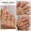 TOBENY Stackable Gold Rings for Women Non Tarnish Dainty 14K