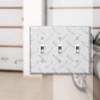Amerelle Diamond Plate Triple Toggle Stamped Aluminum Wallplate, 3 Toggle