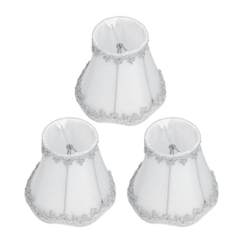 3Pcs Modern Lamp Shades E14 Candle Chandelier Lampshade Clip On
